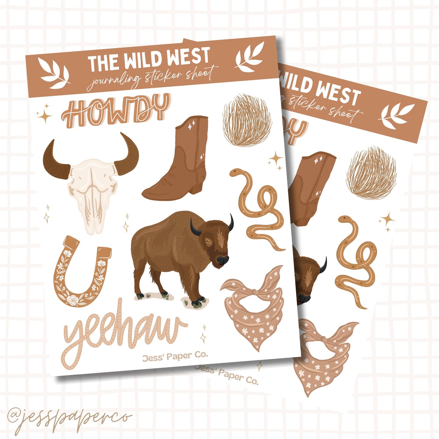Wild West Sticker Sheet