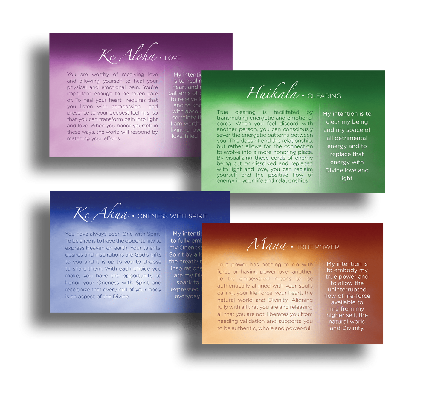 Hawaiian Healing Intentions Cards
