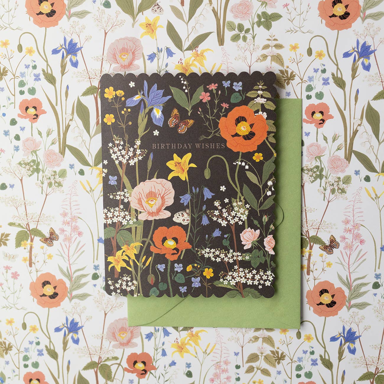 Wild Flower Field Birthday Card