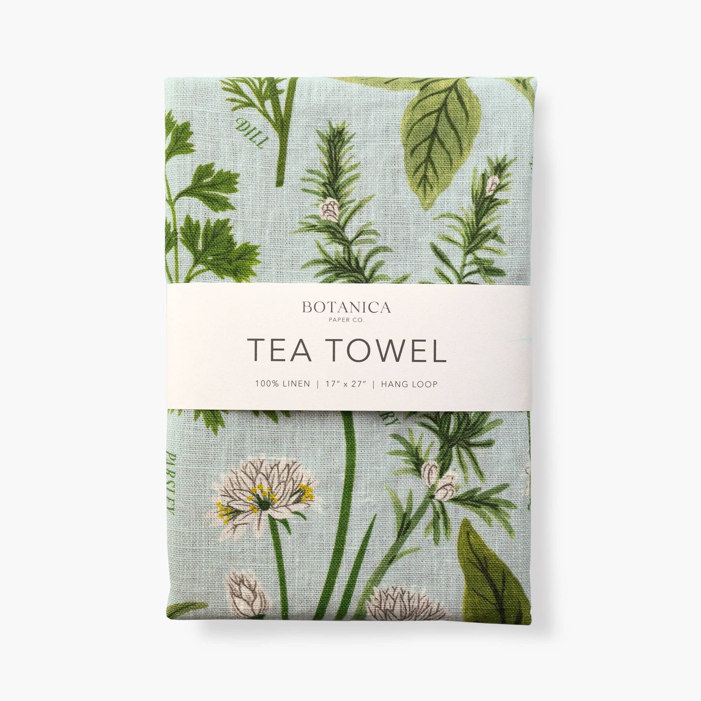 Herb Garden - 100% Linen Tea Towel