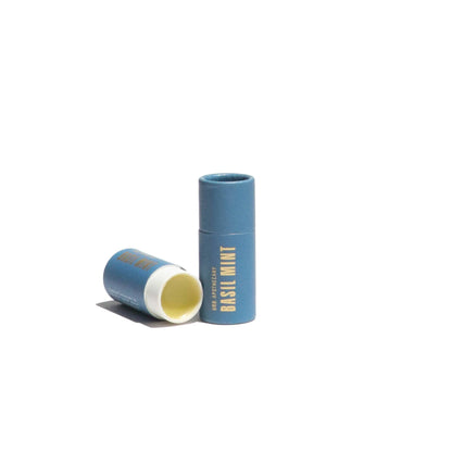 BASIL MINT LIP BALM IN BIOGRADABLE TUBE