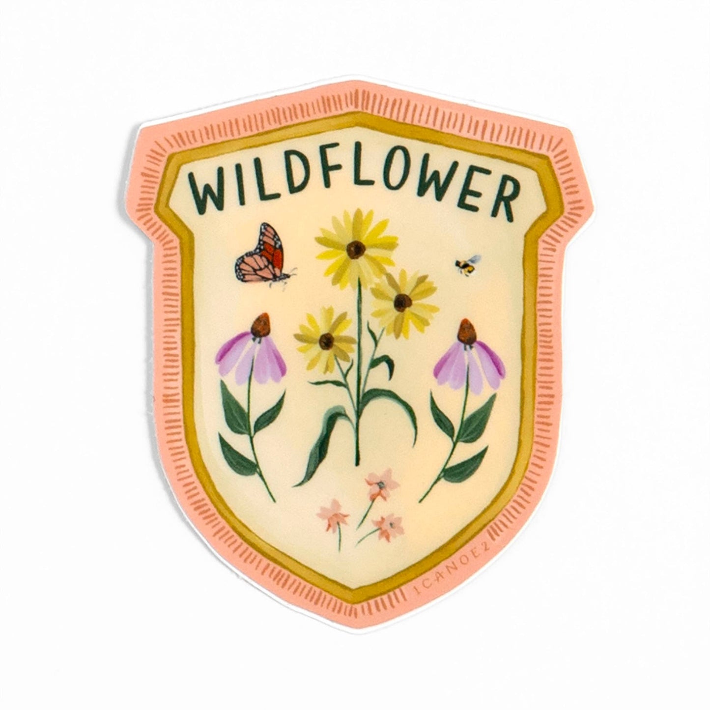 Wildflower Badge Decal Sticker