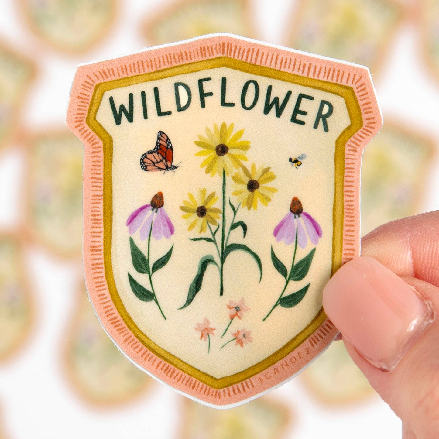 Wildflower Badge Decal Sticker