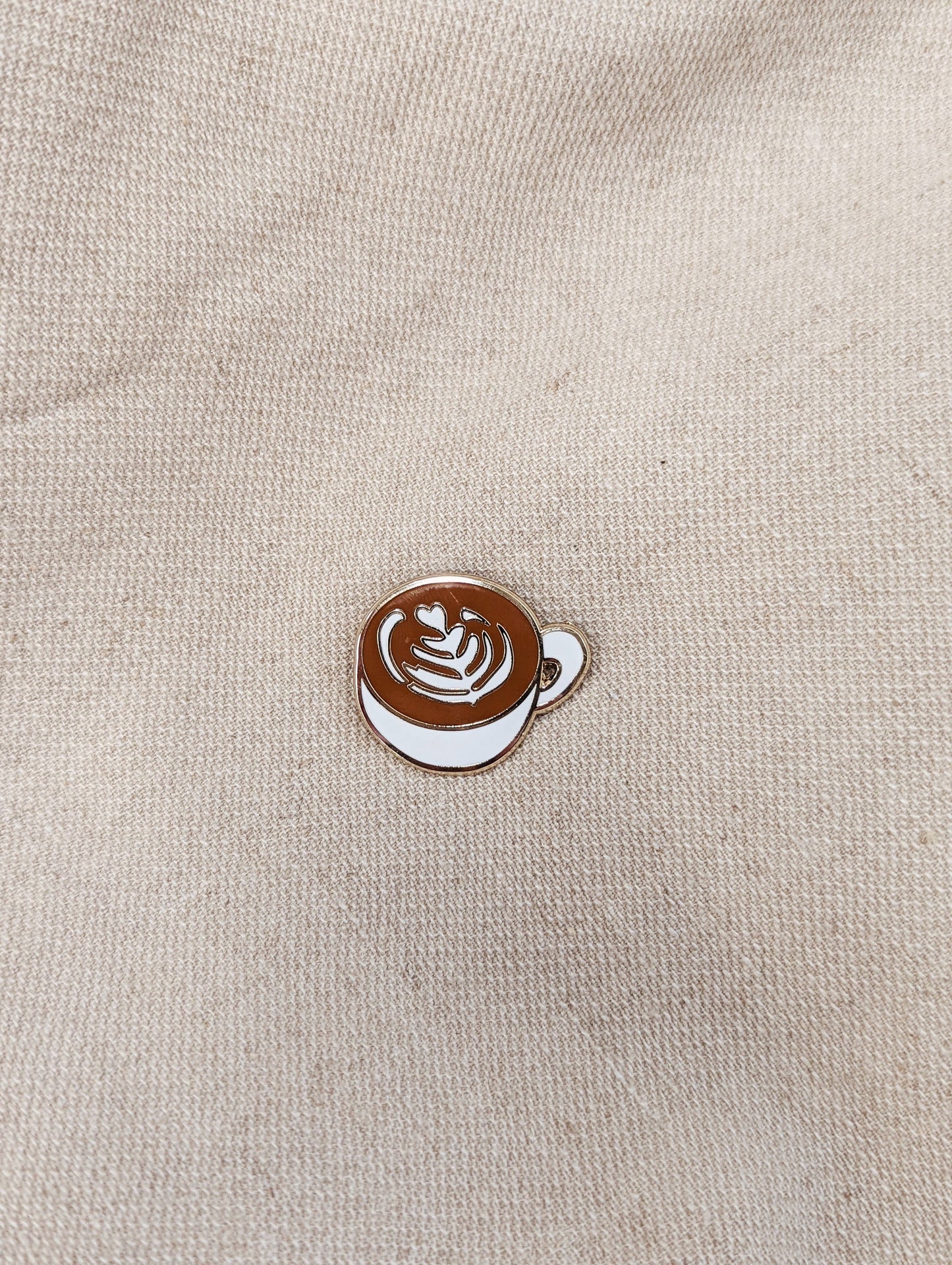 Latte Art Enamel Pin