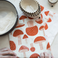 Rust Mushroom Tea Towel