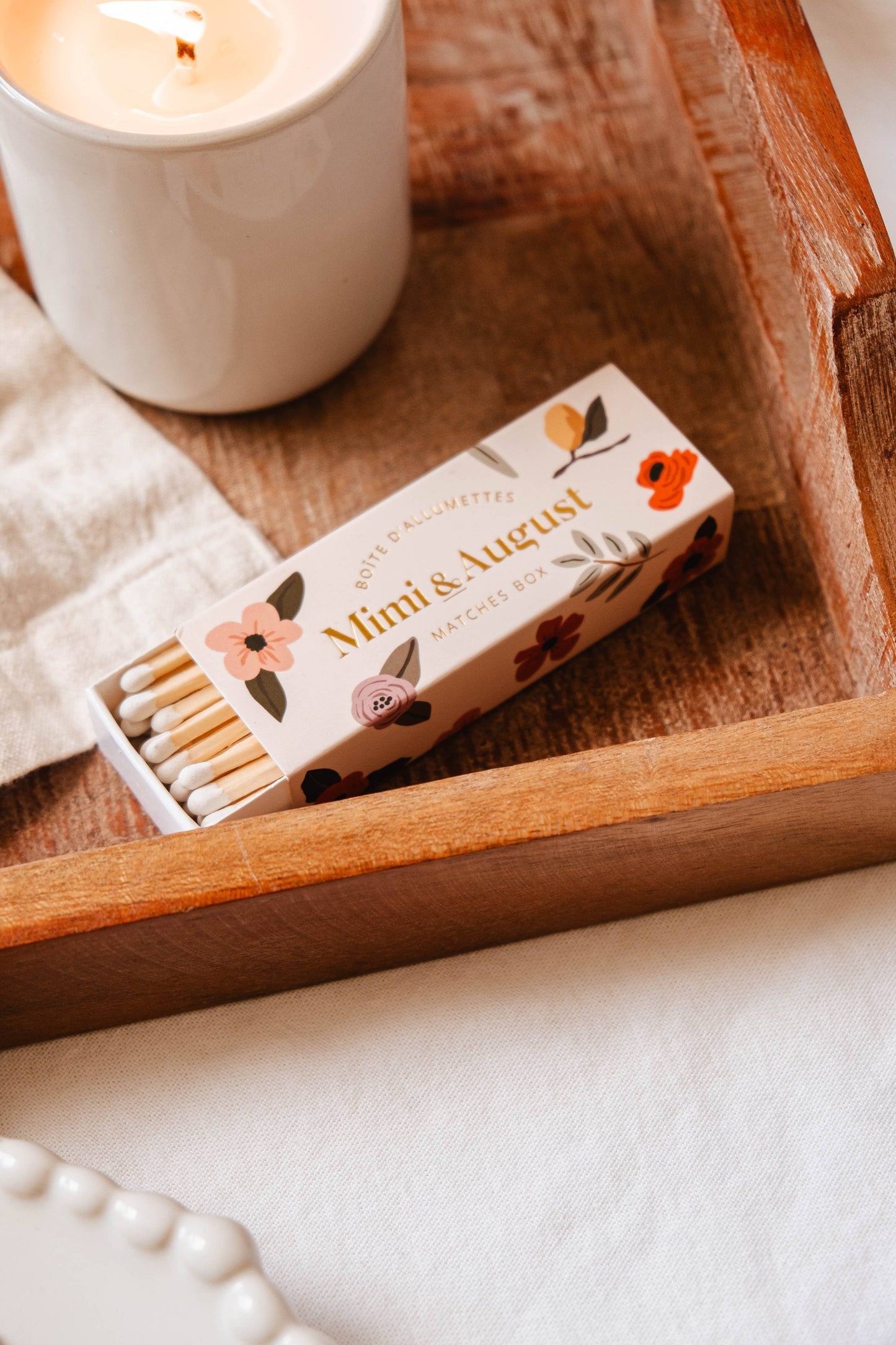 Mimi Floral Matchbox - 30 Sticks