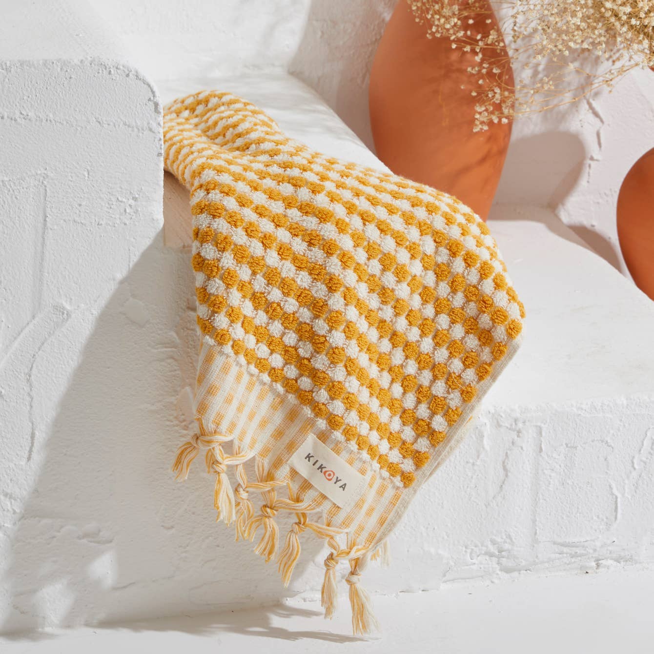 Pompom Bubble Handloomed Turkish Hand Towels