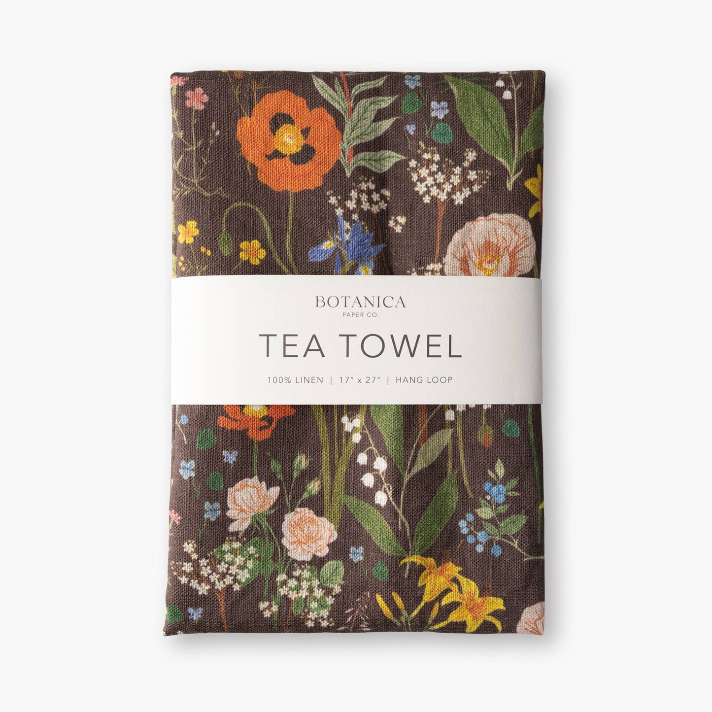 Wild Flowers - 100% Linen Tea Towel