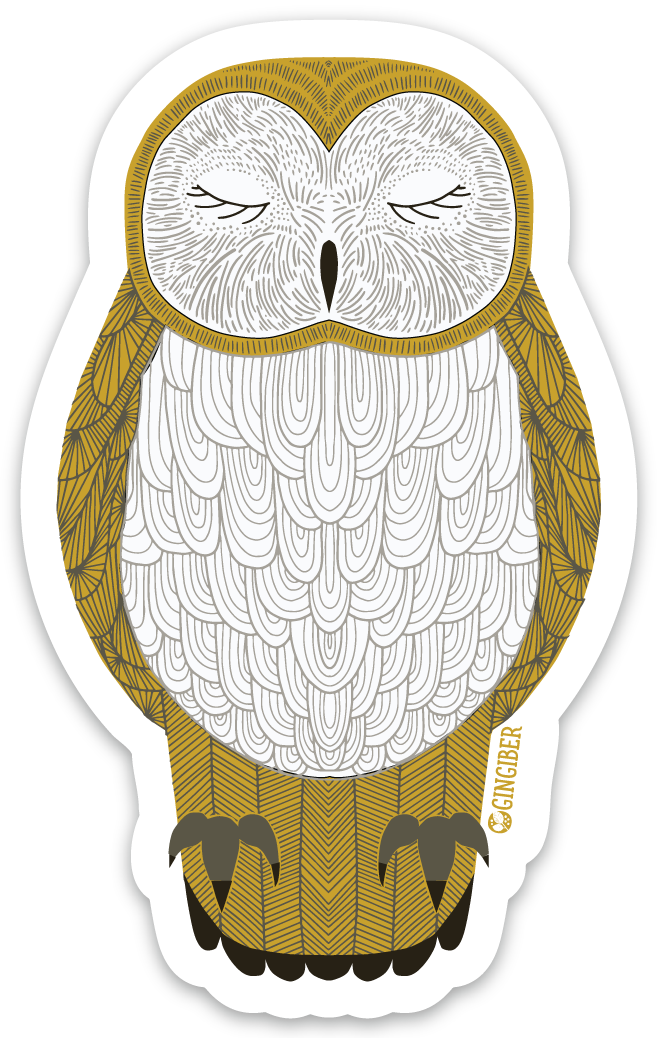 Nocturnal Owl Sticker