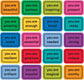 Many Ways To Say Colourful Stickers (20 pack)