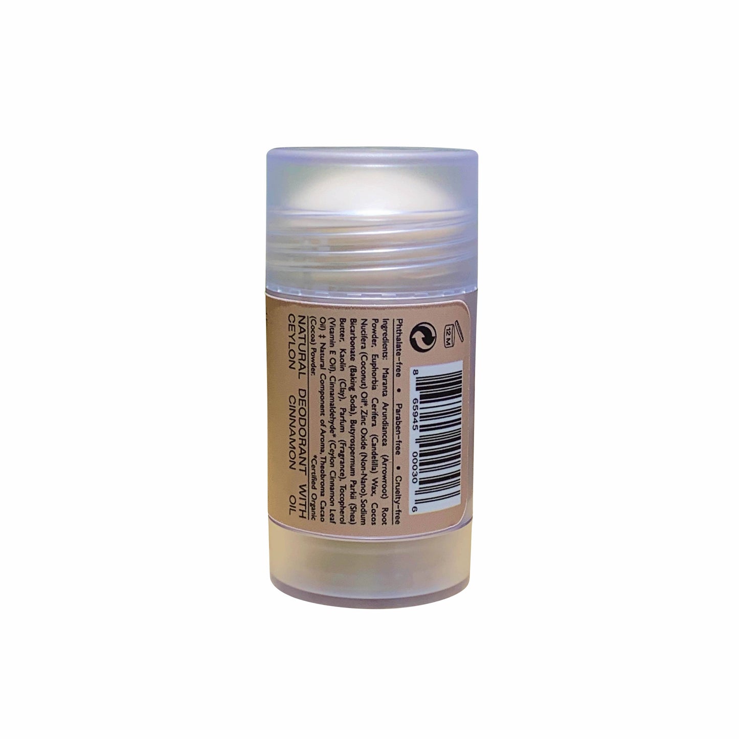 Natural Deodorant - Aluminum-Free (Sweet Cinnamon + Vanilla)