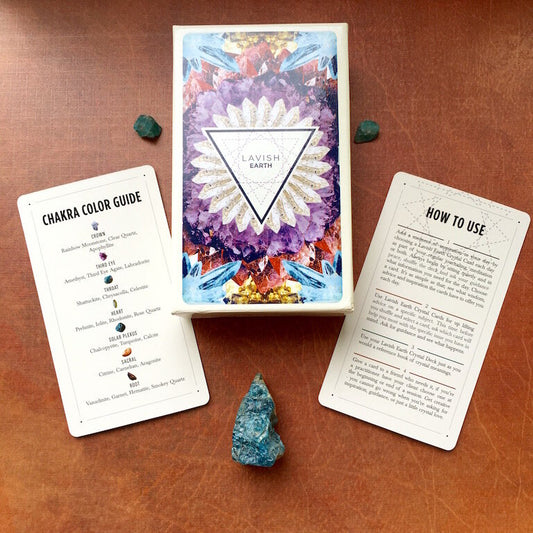 Lavish Earth Crystal Affirmation Cards