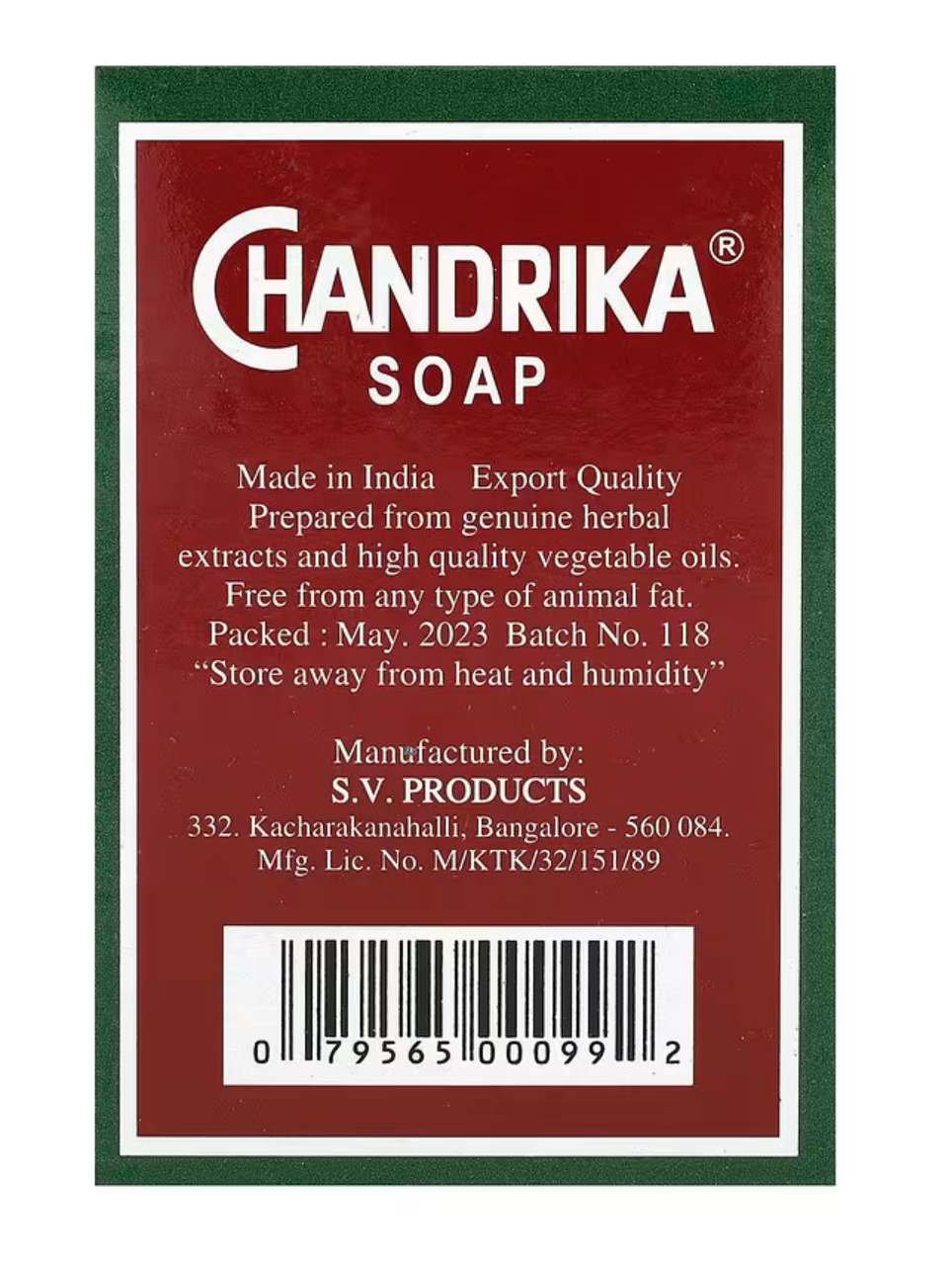 Chandrika Ayurvedic Soap