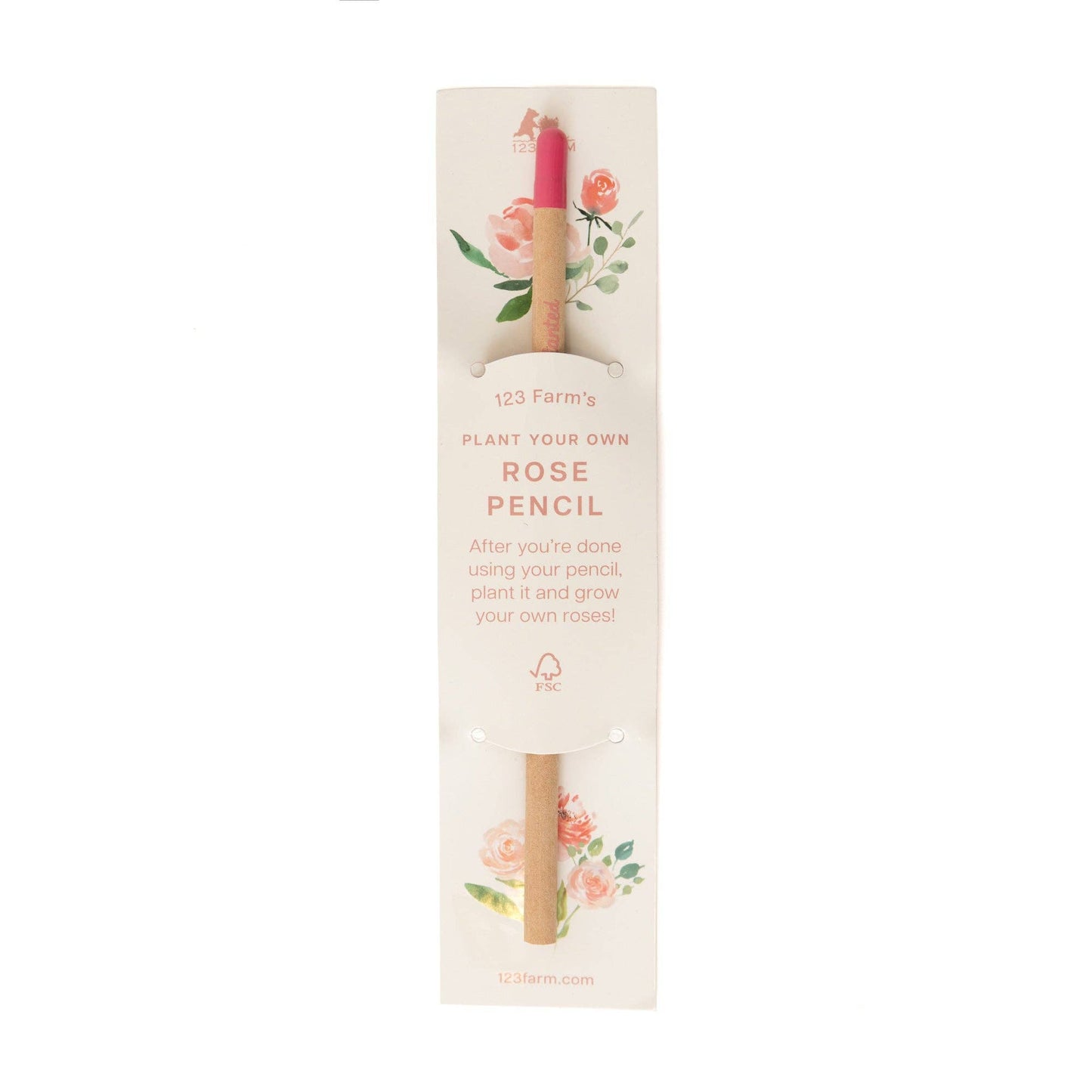 123 Farm Plant Your Own Rose Pencil